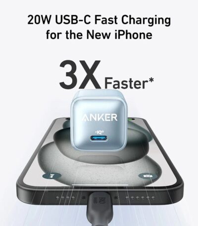 2 chargeurs anker 20w iphone adapter original